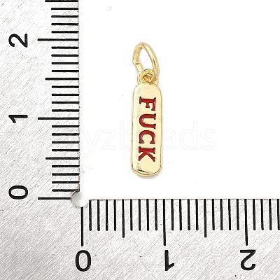 Brass Enamel Charms KK-P338-01G-F02-1