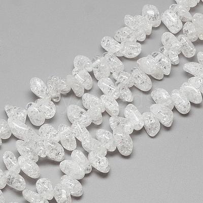 Natural Crackle Quartz Crystal Beads Strands G-R439-22A-1