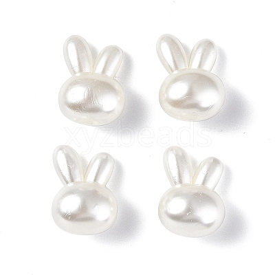 ABS Plastic Imitation Pearl Beads OACR-P007-65-1