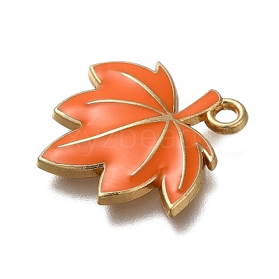 Thanksgiving Day Theme Rack Plating Alloy Enamel Pendants LS-ENAM-S021-05G-F-1