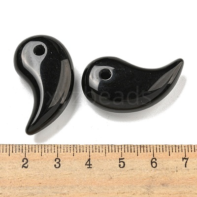 Natural Obsidian Pendants G-K338-23A-1