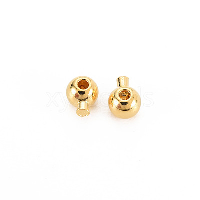 Rack Plating Brass Beads KK-N233-204-1