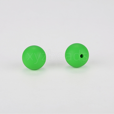Round Silicone Focal Beads SI-JX0046A-48-1