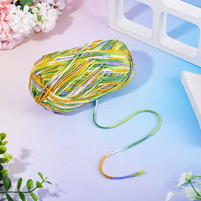 Light Gradient Segment Dyed Polyester Yarn DIY-TADJ0002-005A-1