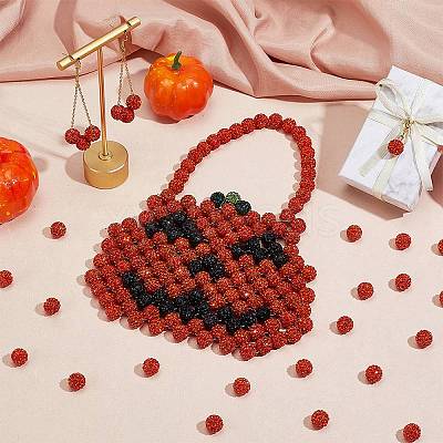 200Pcs Pave Disco Ball Beads RB-PH0001-41H-1