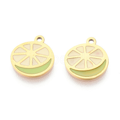 304 Stainless Steel Enamel Charms STAS-T065-56G-01-1