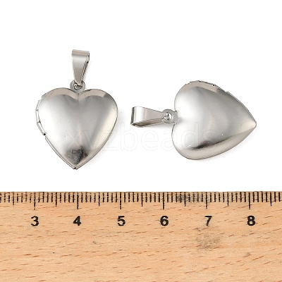 316 Stainless Steel Locket Pendants STAS-K321-12A-P-1