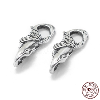 Thailand 925 Sterling Silver Lobster Claw Clasps STER-L055-057AS-1