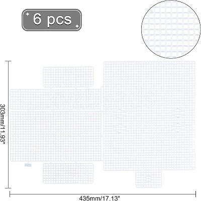 Plastic Mesh Canvas Sheets DIY-WH0257-33-1