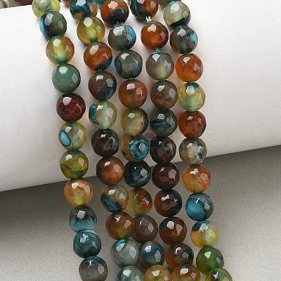 Natural Agate Beads Strands G-C082-A01-64-1