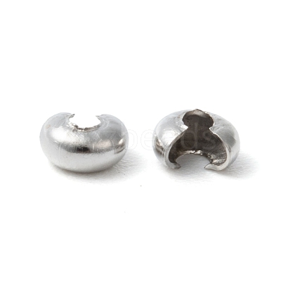 Iron Crimp Beads Covers X-IFIN-H028-N-1