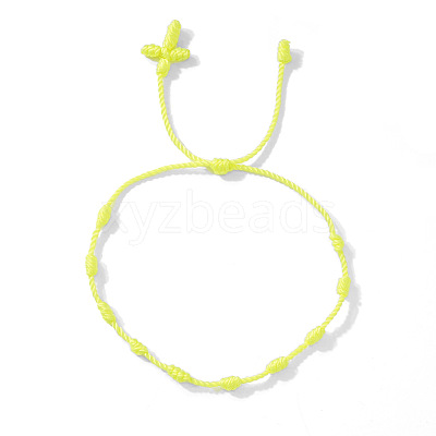 Bohemian Knotted Braided Nylon Cord Bracelets UQ5107-3-1