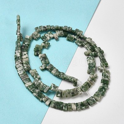 Natural Green Spot Jasper Beads Strands G-Z045-A02-01-1