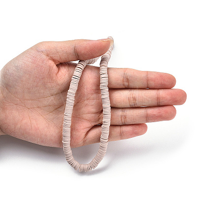 Handmade Polymer Clay Bead Strands CLAY-T002-6mm-80-1