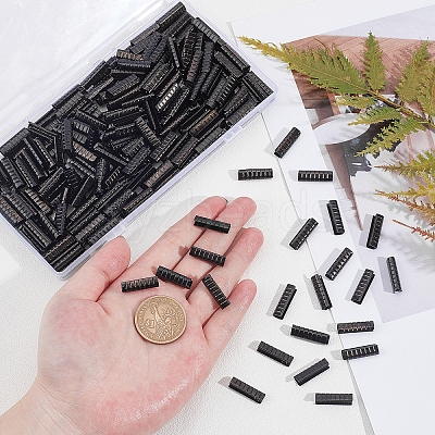 350Pcs Column Zinc Alloy Shoelace Buckle Connectors FIND-GA0001-90-1