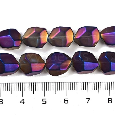 Electroplate Glass Beads Strands EGLA-C009-01A-FR07-1