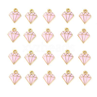 20Pcs Light Gold Alloy Enamel Charms ENAM-YW0001-36A-1