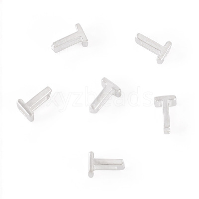 6Pcs 925 Sterling Silver Hollow Initial Beads STER-TA0001-53T-1