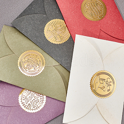 Self Adhesive Gold Foil Embossed Stickers DIY-WH0211-070-1