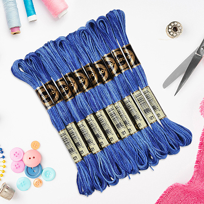 10 Skeins 6-Ply Polyester Embroidery Floss OCOR-CY0004-38H-1