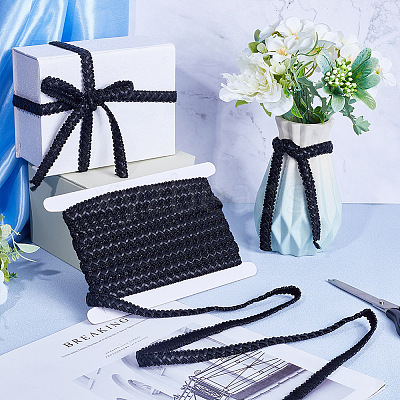PU Leather with Polyester Ribbon WL-WH0011-01-1