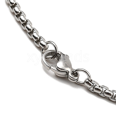Non-Tarnish 201 Stainless Steel Pendant Necklaces NJEW-M212-01A-P-1