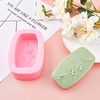 DIY Plum Blossom Branch Silicone Fondant Molds Kits DIY-OC0002-90-1