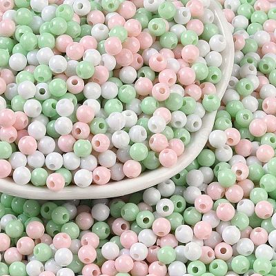 Opaque Acrylic Beads X1-OACR-H118-07B-12-1