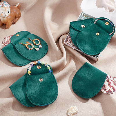Velvet Jewelry Flap Pouches LS-TP-WH0007-13G-01-1