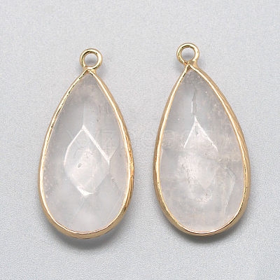 Natural Quartz Crystal Pendants X-G-S221-13G-1