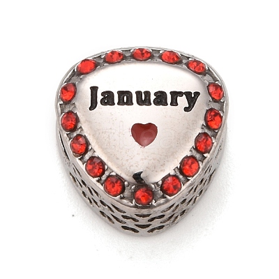 12Pcs 12 Style 304 Stainless Steel European Beads Sets STAS-F278-29P-1