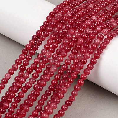 Natural Striped Stone Beads Strands X-G-D315-A01-05-4mm-1