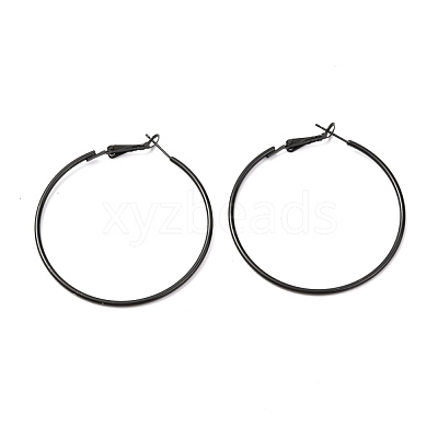 Baking Paint 201 Stainless Steel Hoop Earrings EJEW-P185-C03-01-1