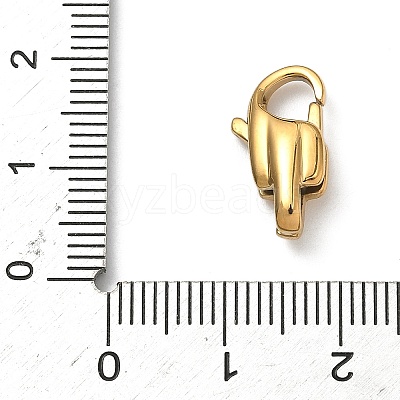 304 Stainless Steel Lobster Claw Clasps STAS-K252-12A-G-1