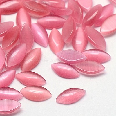 Cat Eye Cabochons CE-J004-5x10mm-08-1