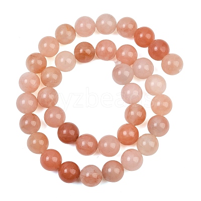 Dyed Natural Pink Jade Beads Strands GG-CBAD029-A12-10mm-1