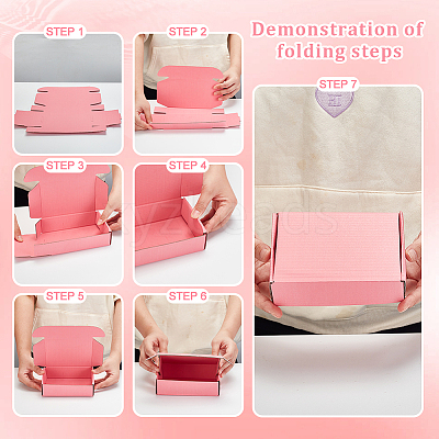 Cardboard Paper Shipping Box LS-CON-WH0106-24B-1