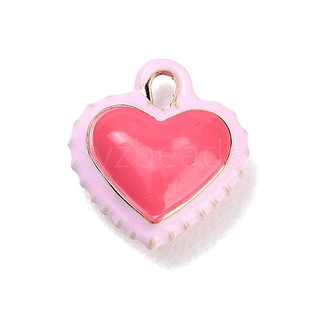 Two-Tone Alloy Enamel Pendants AL-CBA5AB7-03C-1