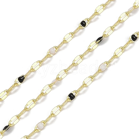 Rack Plating Brass Dapped Chains AJEW-Q153-03G-04-1