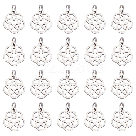304 Stainless Steel Pendants STAS-UN0018-96P-1