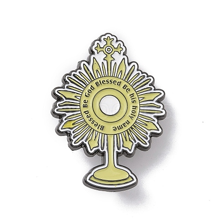 Monstrance Alloy Enamel Pin Brooch JEWB-R268-05-1