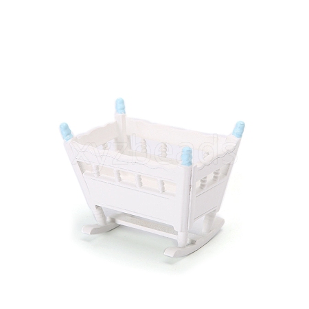 Wooden Cradle Miniature Ornaments PW-WGBA73E-02-1