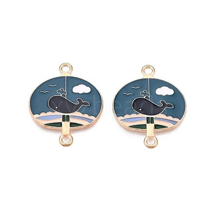 Alloy Enamel Pendants PALLOY-N176-29E-RS-1