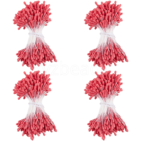 Gypsum with Cotton Cord Artificial Flower Core DIY-WH20007-36A-08-1