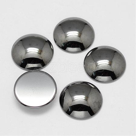 Non-magnetic Synthetic Hematite Cabochons G-P162-05-25mm-1