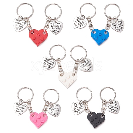 Valentine's Day Resin & Alloy Keychain KEYC-JKC01152-1