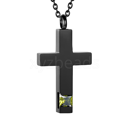 Cross Urn Ashes Pendant Necklace PW-WGBB57D-20-1