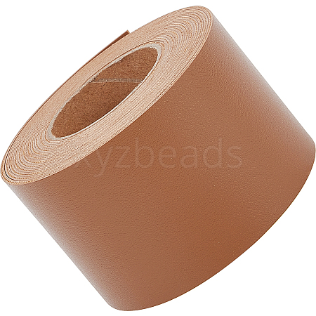 2M PVC Double Face Imitation Leather Ribbons SRIB-WH0011-127D-04-1