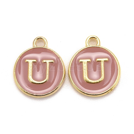Golden Plated Alloy Enamel Charms LS-ENAM-S118-07U-1