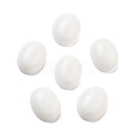 Natural White Jade Cabochons G-G145-01B-59-1